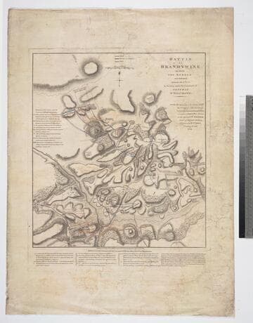 Battle of Brandywine in which the Rebels were defeated, September the 11th 1777