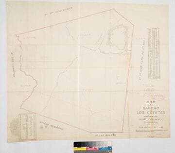 Map of the Rancho Los Coyotes