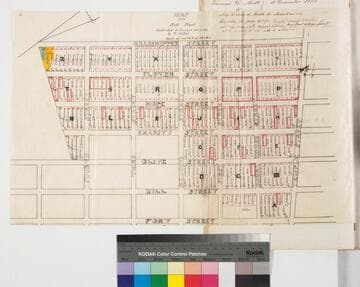Map of the Mott Tract subdivided & Surveyed