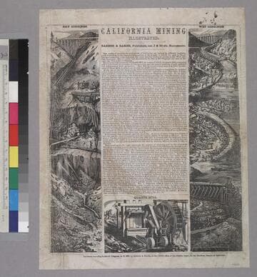 California Mining Illustrated.  Dry Diggings, Wet Diggings & Quartz Mill