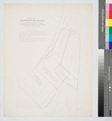 Map of the Wolfskill Orchard. explanatory of Abstract of Title