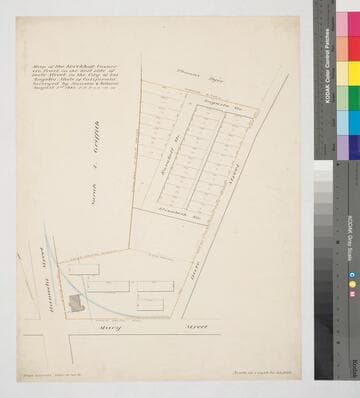 Map of the Kerckhoff, Cuzner & Co. Tract on the West side of Date Street