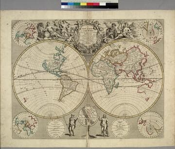 New Map of the World from the latest Observations, revis'd by J. Senex