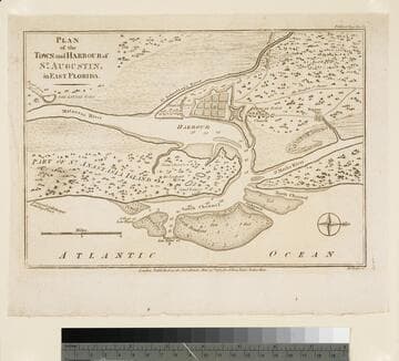 Plan of the Town and Harbour of St. Augustin, in East Florida