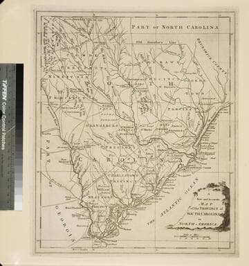 New and Accurate Map of the Province of South Carolina in North America