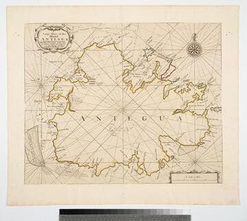 Large Chart of the Island Antegua