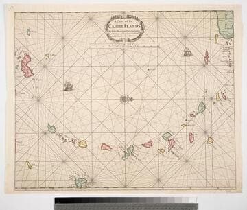 Chart of the Caribe Ilands By John Thornton Hydrographer at the Signe of England, Scotland, and Ireland in the Minories London