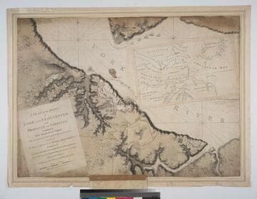 A Plan of the Posts of York and Gloucester in the Province of Virginia, Established by His Majesty's Army under the Command of Lieut. General Earl Cornwallis, together with The Attacks and Operations of the American and French Forces, Commanded by General Washington and the Count of Rochambeau, Which Terminated in the Surrender of the said Posts and Army, on the 17th of October 1781. / Surveyed by Captn. Fage of the Royal Artillery