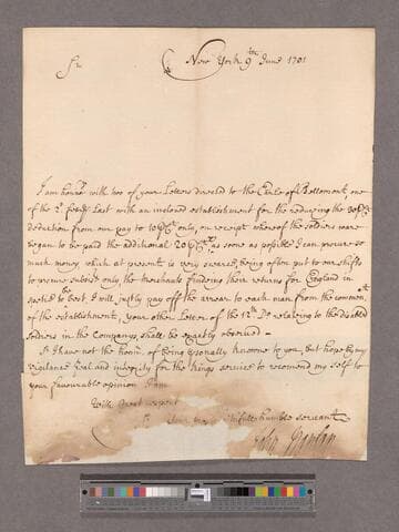 Nanfan, John. Letter to William Blathwayt