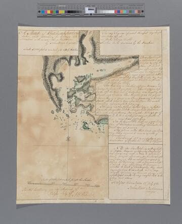 A sketch of Whitehead Harbour taken while searching for building and limestone with some remarks [cartographic material] / By John Marr, engineer