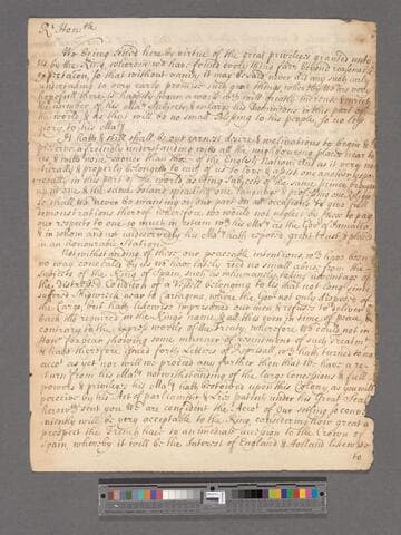 Forbes, Charles and 4 others. Letter to Sir William Beeston