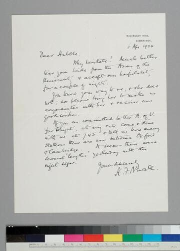 English astronomer H.F. Newall writes to EPH