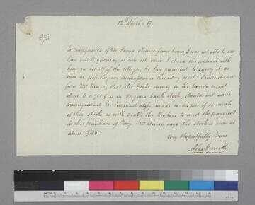 Alexander Garrett letter to Thomas Jefferson, Monticello