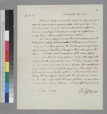 Thomas Jefferson, Monticello, letter to Archibald Stuart