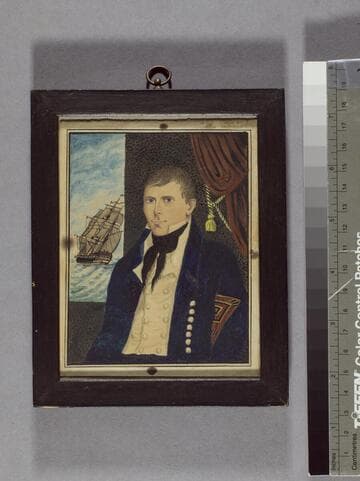 Portrait Miniature of a Sea Captain