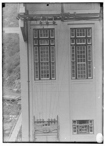 View of new line from road at Powerhouse #2