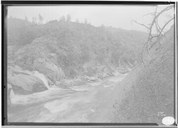 Looking down San Joaquin River near the junction with Big Creek