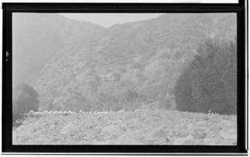 Proposed powerhouse site in Azusa Canyon in SE 1/4 of Sec 21