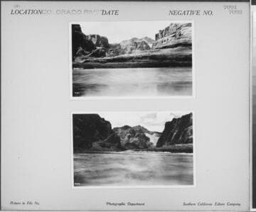 Colorado River - Colorado River and canyon from boat on river