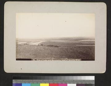 View of lake and mountains, head of Grantley River