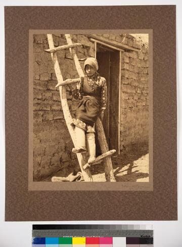 Young girl of Isleta, New Mexico