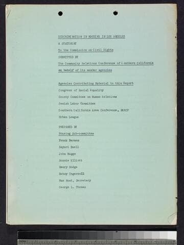 Discrimination in Housing in Los Angeles