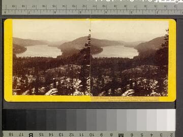 126. Donner Lake  and Eastern Summit, from top of Summit Tunnel, Western Summit
