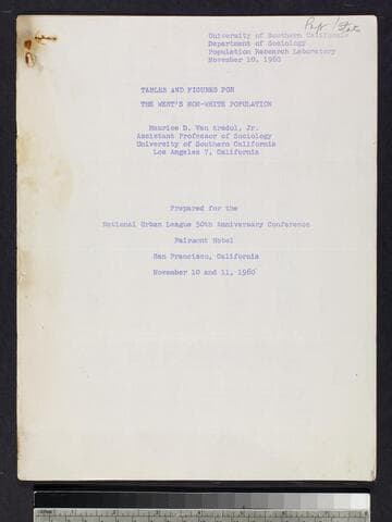 Tables and Figures for the West's Non-White Population