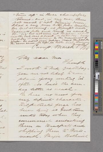 Harlan, George Cuvier. Letter to Margaret Howell Harlan