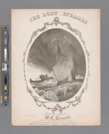 The lost steamer / written and composed by W. C. Brough