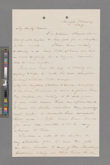 Stowe, Harriet Beecher. Letter to Annie Adams Fields