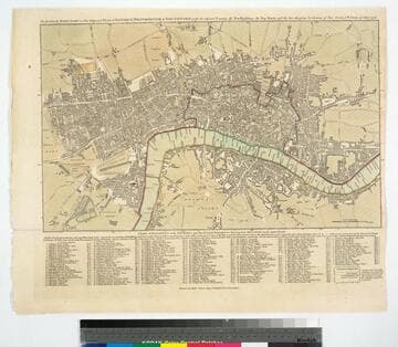 The London Directory or a new and improved plan of London, Westminster & Southwark : with the adjacent country, the New Buildings, the New Roads, and the late alterations by opening the New Streets & Widening of others 1776