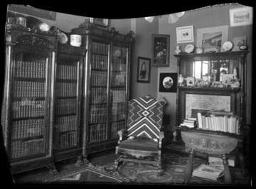 A. C. Vroman residence, interior view showing study