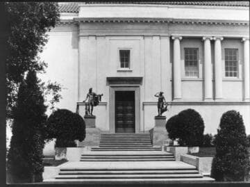 Library building, west entrance, 1922