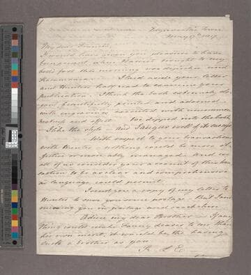 Edgeworth, Maria.  Letter to Sir Francis Beaufort