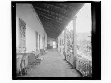 Rancho Camulos, under the porch