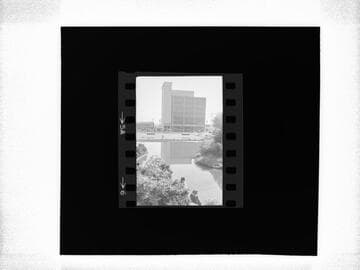 Union Bank on Wilshire Blvd. from Douglas Park, looking south, Santa Monica