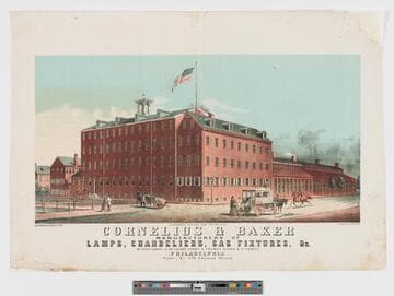 Cornelius & Baker manufacturers of lamps, chandeliers, gas fixtures, &c
