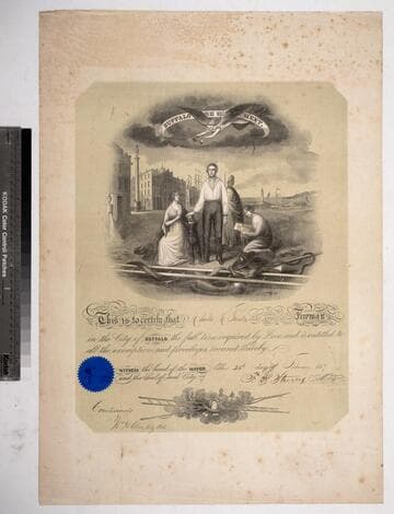 This is to certify that Charles M. Tainter has served as a Fireman in the city of Buffalo