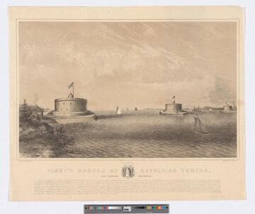 Timby’s cordon of revolving towers, for harbor defence [sic]