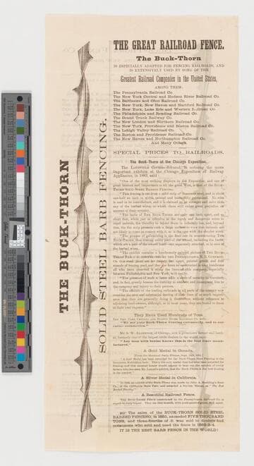 The great railroad fence. The Buck-Thorn