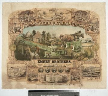 Albany Agricultural Works. Emery Brothers, sole and original proprietors Albany, N.Y