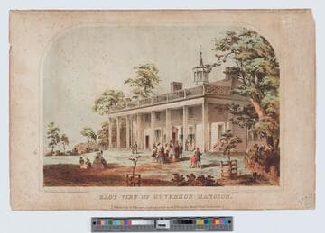 East view of Mt. Vernon mansion