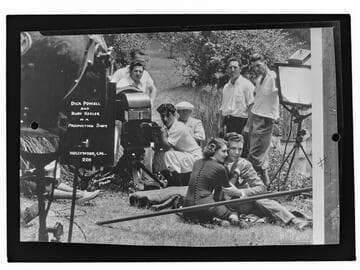Dick Powell and Ruby Keeler in a production shot, Hollywood, Cal