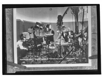 Production Shot, Deanna Durbin in "100 Men and a Girl", Hollywood, Cal