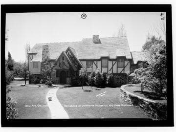 Residence of Jeannette McDonald [i.e. MacDonald] and Gene Raymond. Bel-Air, Cal