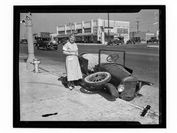 Car accident, Los Angeles, California