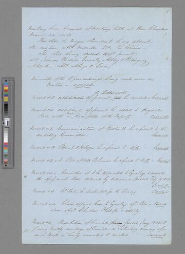 Meeting Minutes March 22, 1853