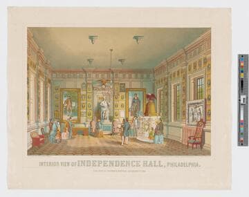 Interior view of Independence Hall, Philadelphia