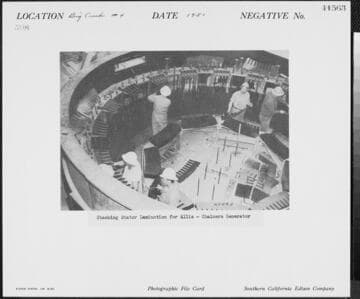 Big Creek Powerhouse #4 - Stacking Stator Lamination for Allis